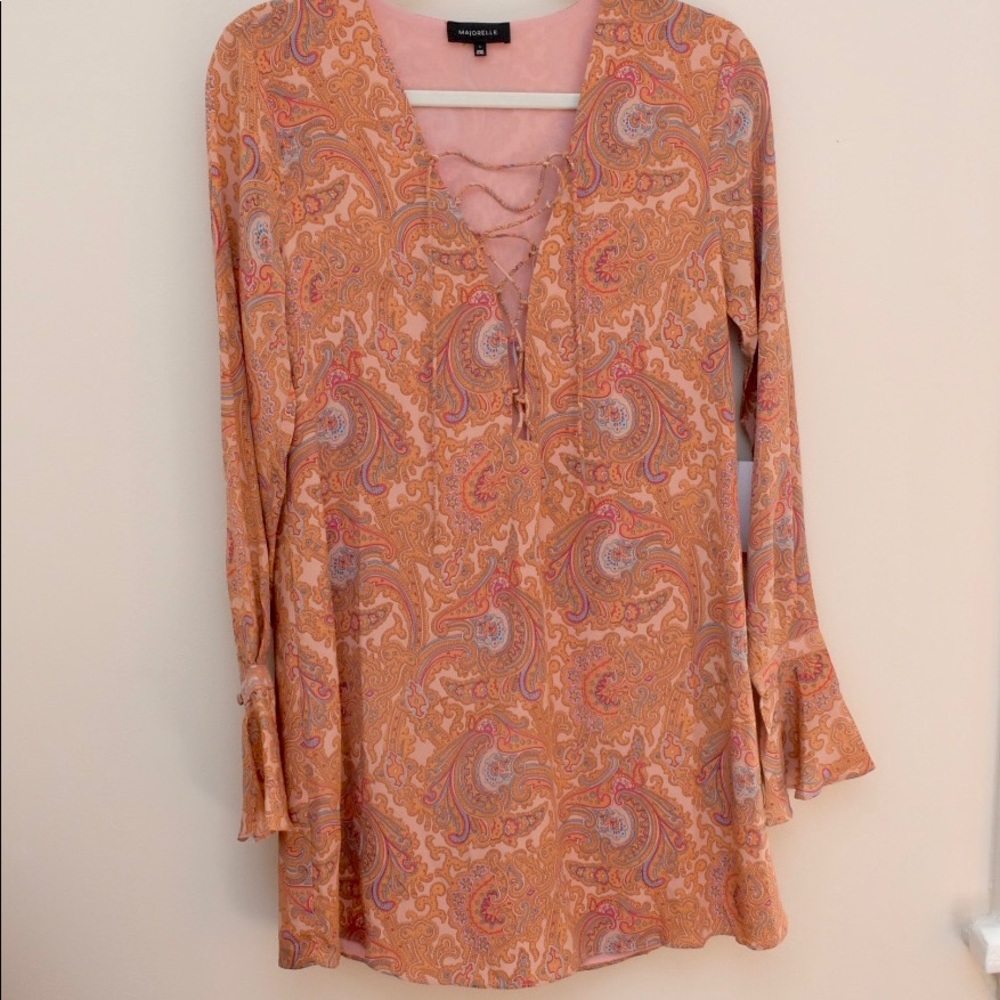 Majorelle Roundup Silk Blend Dress REVOLVE small